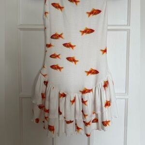 O'Mighty Vibrant Fish Print Dress